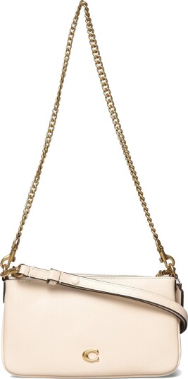 Coach Refined Calf Leather Audrey Crossbody Bag Cream ONE SIZE