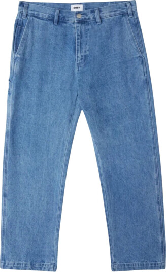 Obey Dame Jeans Blå W30, Obey Dame Jeans Blå W30,