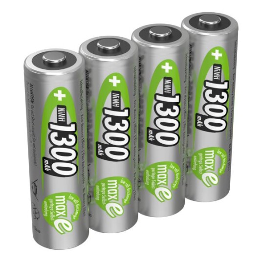 Ansmann NiMH AA 1300mAh Oppladbare Batterier 4-pakning Ansmann NiMH AA 1300mAh Oppladbare Batterier 4-pakning