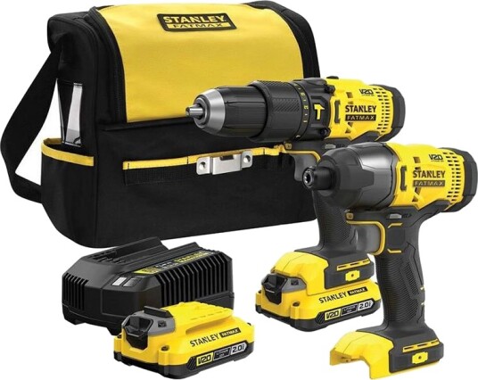 Stanley Tools Stanley Fatmax SFMCK465D2S QW Verktøysett Med Batteri + Lader 18V