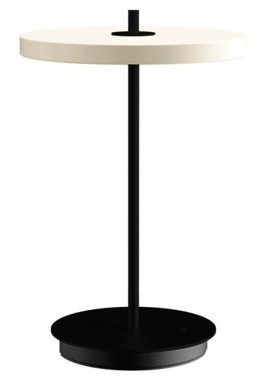 Umage Asteria Move Portable Bordlampe Pearl Hvit/Svart Lampemesteren