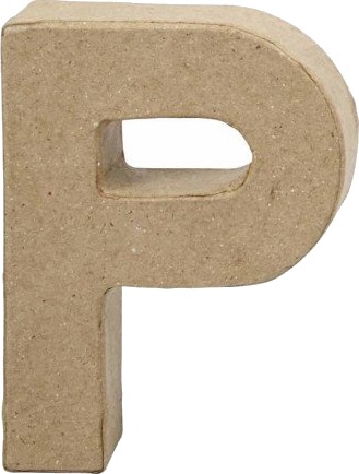 Bokstav P H: 10 cm B: 7,7 cm tykkelse 1,7 cm 1 stk.