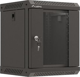 Lanberg Wf11 Series Rack Skap 300 X 300 With Glass Door Flat Pack Veggmonterbar Svart Ral 9004 6U 10" Lanberg Wf11 Series Rack Skap 300 X 300 With Glass Door Flat Pack Veggmonterbar Svart Ral 9004 6U 10"