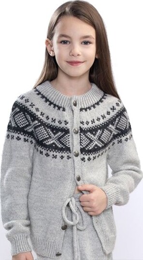 Dale Garn 405-06 Cortina Kids Jakke Grå