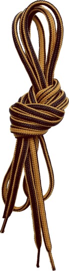 Lundhags Round Shoe Laces 130 Cm Yellow/brown Lundhags Round Shoe Laces 130 Cm Yellow/brown