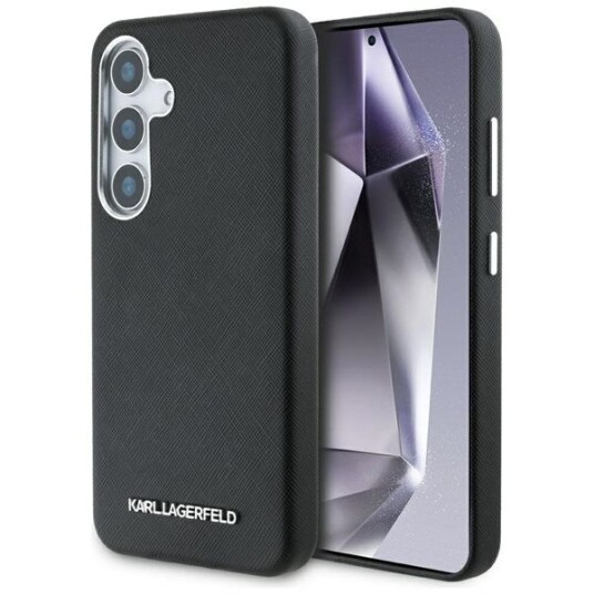 Karl Lagerfeld Saffiano MagSafe Deksel til Samsung Galaxy S25+ - Svart