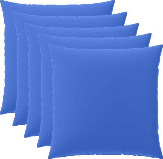 vidaXL Putetrekk 6 pcs HEERLEN Kongeblå 80 x 80 cm Polyester