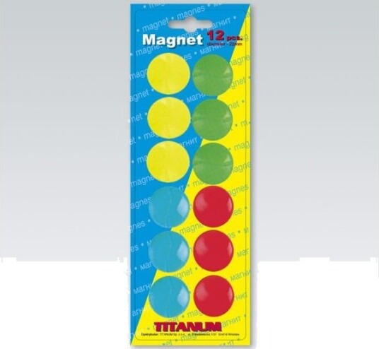 Titanum Runde Magneter 22 Mm (Mix) (Act1005-12Cc)