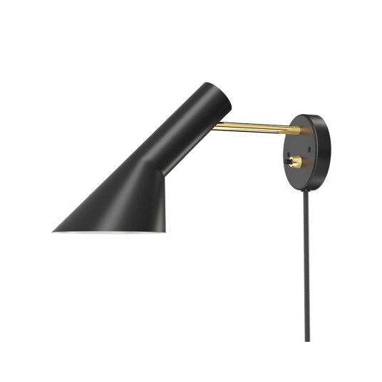 Louis Poulsen AJ Vegglampe Brass/Black