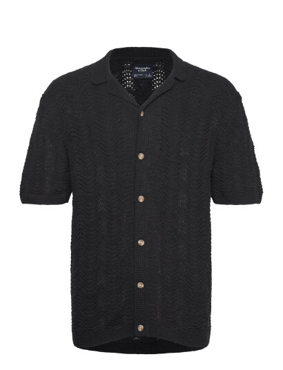 Abercrombie & Fitch Anf Mens Sweaters - Black - XL