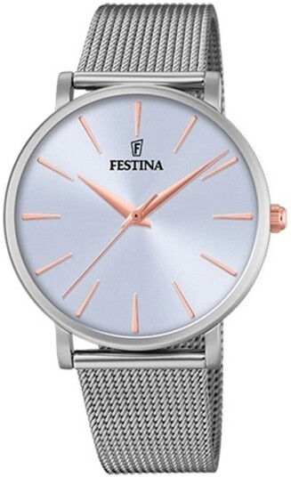 Festina Dameklokke F20475 3 Lilla/Stål Ø38 mm