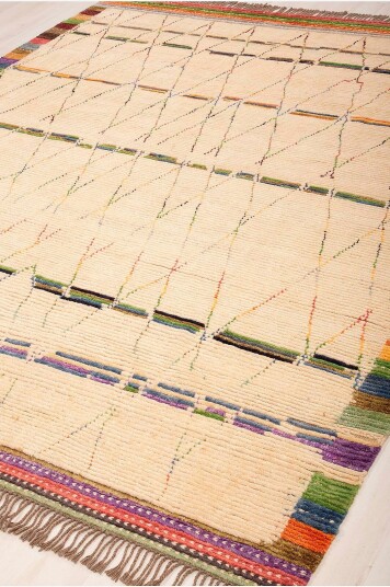 Bargi   Ullteppe Berber 260 x 308 cm   Hvit