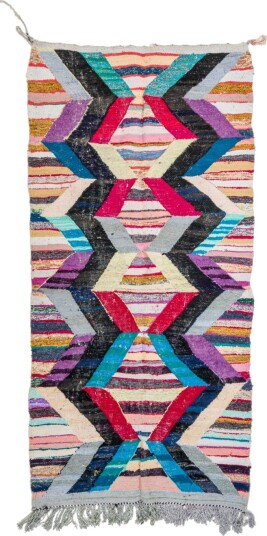 Marokkansk Boucherouite teppe 140 x 290 cm Størrelse: 140 x 290 cm