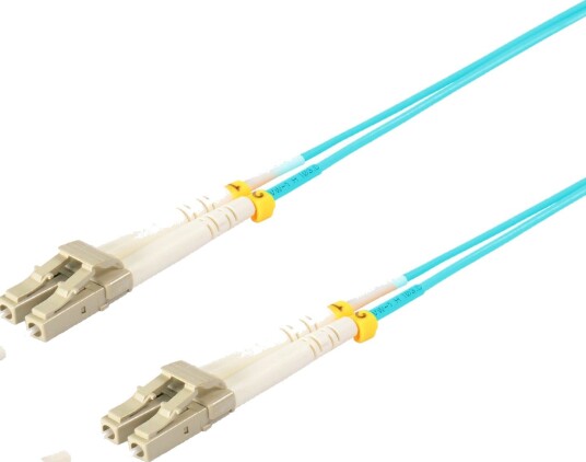 S/Conn Kvalitetsfiberoptisk Dupleks Patchkabel Lc Til Lc Om3 Aqua 5,0 M 166779353