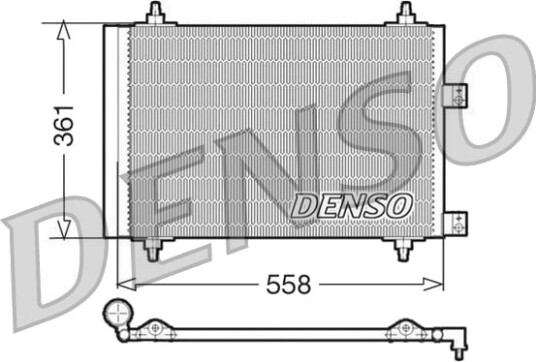 Kondensator, klimaanlegg DENSO DCN21016
