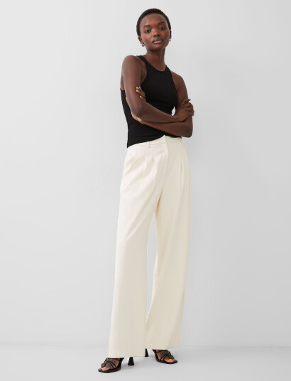 French Connection Harrie Suiting Trouser - Beige - XL French Connection Harrie Suiting Trouser - Beige - XL