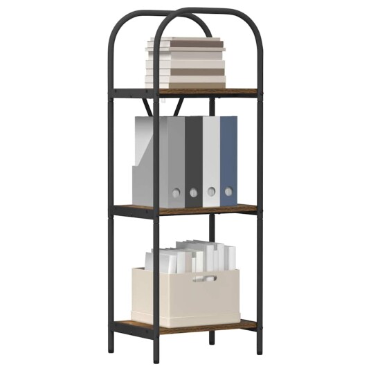 Bokhylle Røkt eik 40 x 30 x 109 cm Konstruert tre