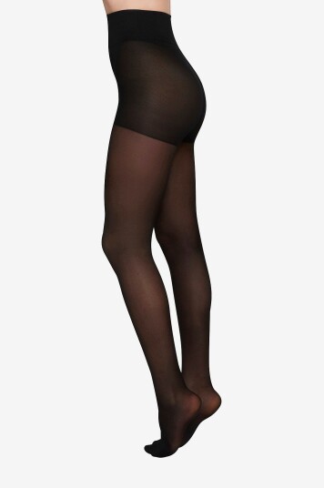 Swedish StockingStrømpebukse Irma Support Tights 30 den   Svart