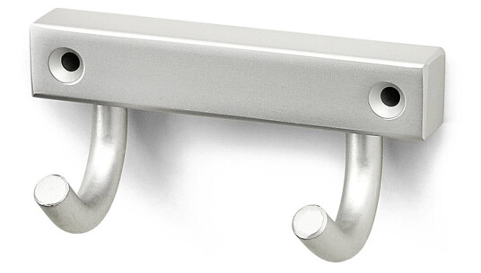 Habo 840-2 Knaggrekke 2-krok Matt Krom
