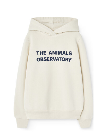 THE ANIMALS OBSERVATORY Taurus Kid Hoodie White Mouth - Cream - 3 Y THE ANIMALS OBSERVATORY Taurus Kid Hoodie White Mouth - Cream - 3 Y