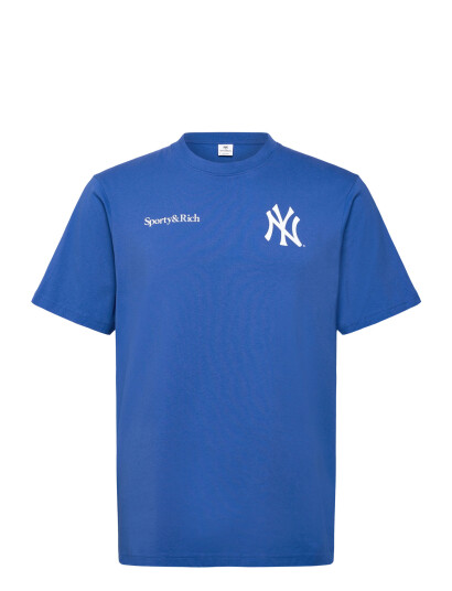 Sporty & Rich Slugger T Shirt Blue S Sporty & Rich Slugger T Shirt Blue S