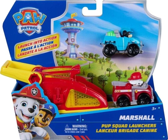 Paw Patrol Marshall Valpepatrullkaster 15 cm Rød Figur