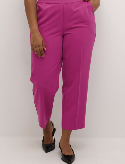 Kaffe Curve Kcsakira Cropped Pants - Pink - 54
