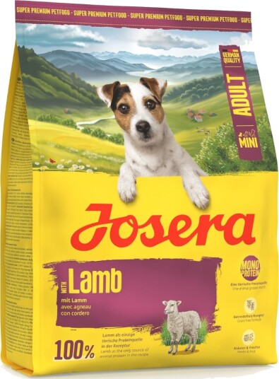 Josera Mini Tørrfôr Til Hund Lamb 900 G Josera Mini Tørrfôr Til Hund Lamb 900 G