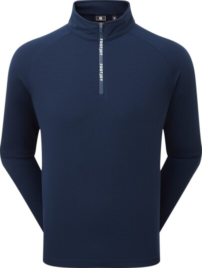 FootJoy FJ Wordmark Chill Out Golfgenser herre Navy With White Medium