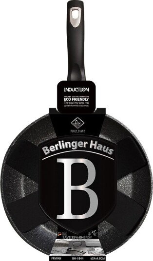 Berlinger Haus Granitt Stekepanne Sort Sølv 24 Cm Bh 1844 Berlinger Haus Granitt Stekepanne Sort Sølv 24 Cm Bh 1844