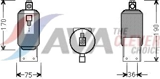 AVA COOLING SYSTEMS VND292 Tørker, klimaanlegg