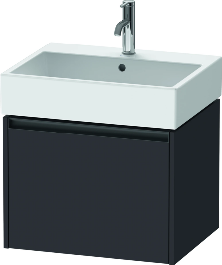 Duravit Ketho.2 Servantskap 1 Skuff 584x460 mm Grafitt Matt