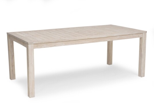 Hillerstorp Wellington spisebord Hvitkalket teak 200 x 100 cm Natur