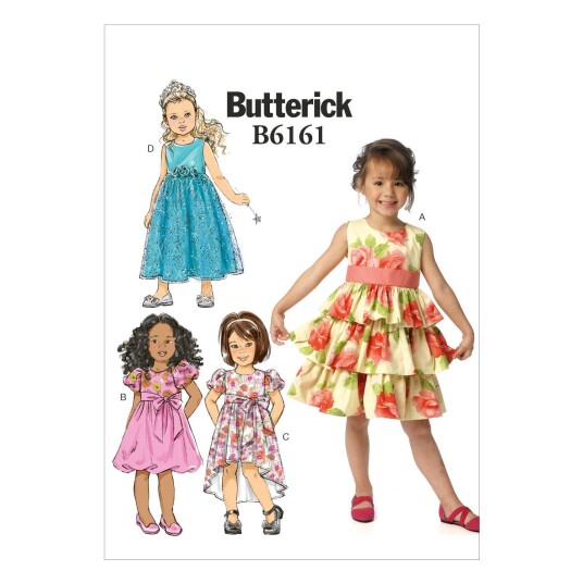 Butterick 6161- Kjole til barn CDD (2-3-4-5)