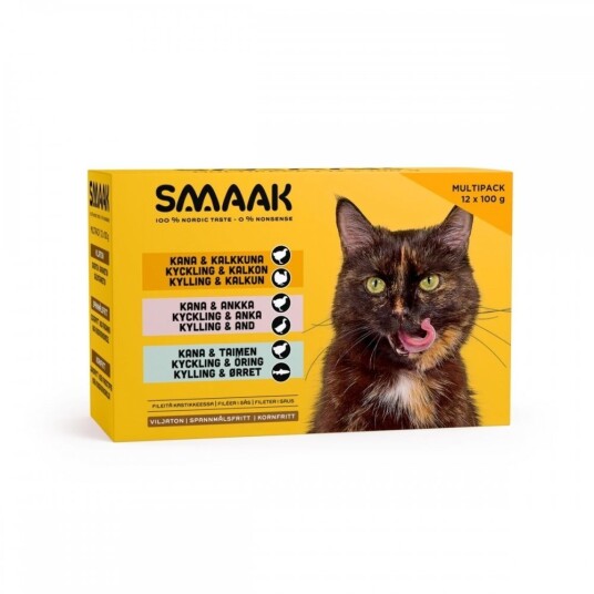 Smaak Cat Adult Multipack Våfôr 12X100 G