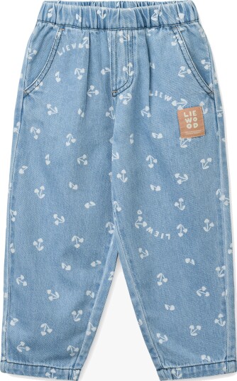 Liewood Borris Light Printed Denim Pants Blue 104