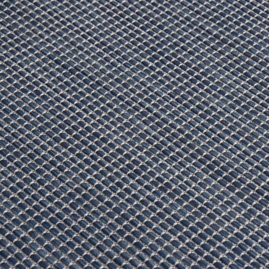 vidaXL Utendørs flatvevd teppe 160x230 cm blå