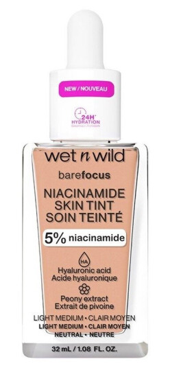 Wet N Wild Bare Focus Niacinamide Skin Tint 32ml Light Medium Sand Wet N Wild Bare Focus Niacinamide Skin Tint 32ml Light Medium Sand