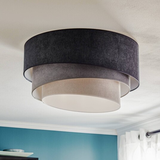 Duolla Taklampe Pastel Trio Ø 60cm i 3 nyanser av grått
