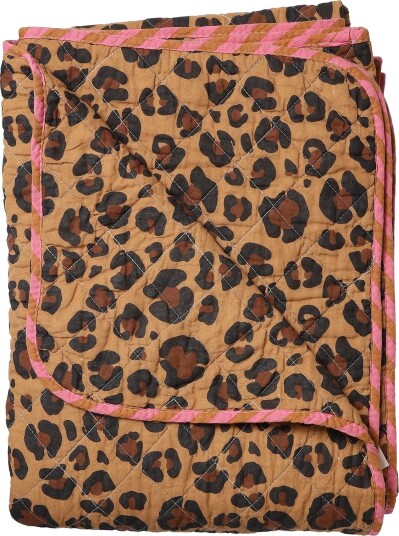Au Maison Quilt Ethnic, Leopard-Sand, 140X220 Cm - 1 - 140X220 cm