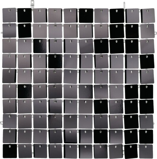 Påbyggbart Veggpanel med Paljetter 30x30 cm Svart Backdrop/Bakgrunn