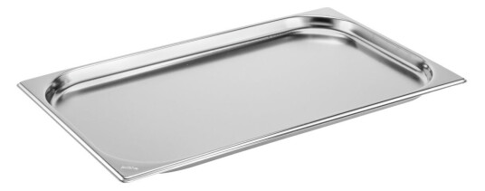PULSIVA Kantine Basic GN 1/1; Størrelse GN 1/1, 2.5l, 53x32.5x2 cm (LxBxD); Sølvfarge