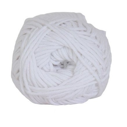 Hjertegarn Cotton 8/8 Garn 1000 Hvit