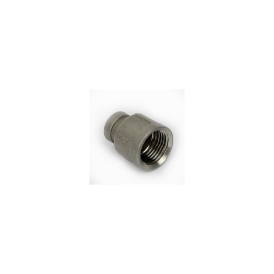 1/2" BSP til 1/4" BSP overgang rustfritt stål