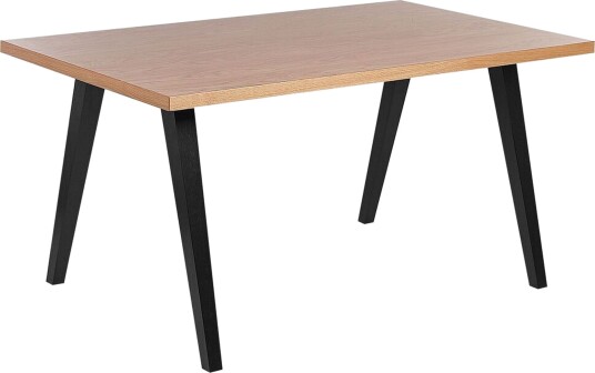Lenister Spisebord 90x150 cm - Lys Brun/Sort