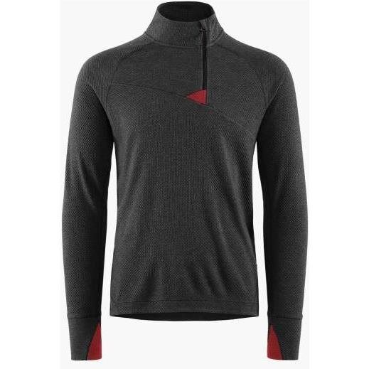 Klättermusen Huge Half Zip Sweater M'S Raven/Burnt Russet Raven/Burnt Russet M
