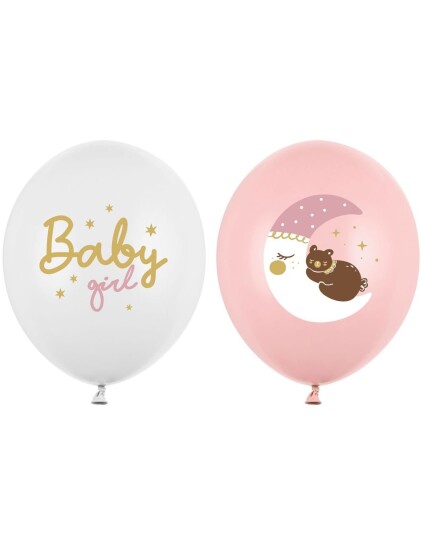 6 stk 30 cm Baby Girl Ballonger Miks