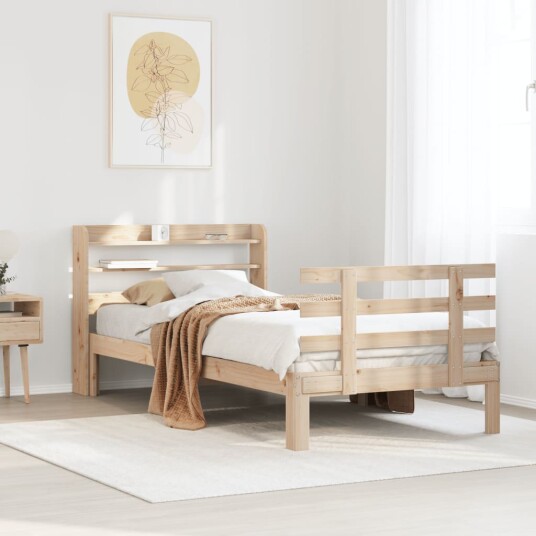 Sengeramme med hodegavl 90x200 cm heltre furu 3306847