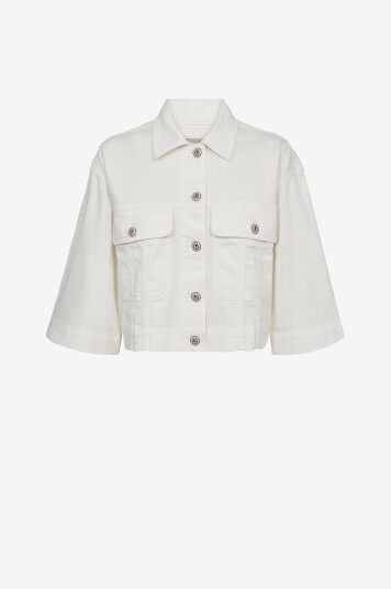 MOS MOSH   Denim jakke mmPenn Bianco Jacket   Hvit