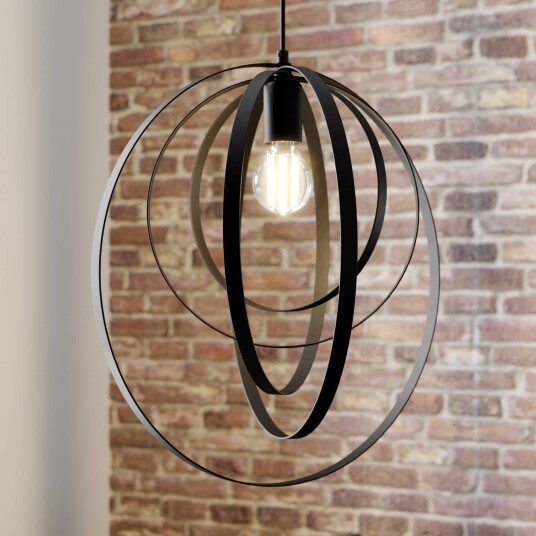 Luminex Ringo pendellampe enkeltlys svart Luminex Ringo pendellampe enkeltlys svart